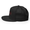 black Best of Us trucker hat with white and red text