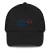 black Best of US investors baseball cap with red and blue text
